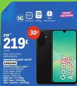 E.Leclerc Samsung smartphone galaxy a26 ee offre