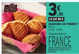 E.Leclerc Les 3 muniers chaussons aux pommes offre