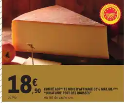 E.Leclerc Juraflore fort des rousses comté aop 15 mois d'affinage offre