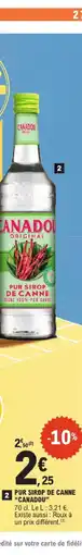 E.Leclerc Canadou pur sirop de canne offre