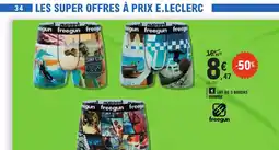 E.Leclerc Freegun lot de 3 boxers homme offre