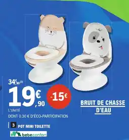 E.Leclerc Bebeconfort pot mini toilette offre