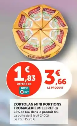 Utile L'ORTOLAN Mini portions fromagerie milleret offre