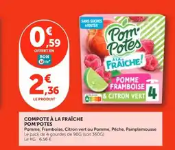 Utile POM'POTES Compote à la fraîche offre