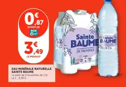 Utile SAINTE BAUME Eau minerale naturelle offre