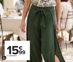 Carrefour Drive Pantalon fluide femme offre