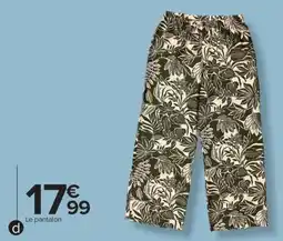 Carrefour Drive Pantalon fluide femme offre