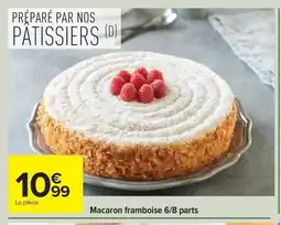 Carrefour Drive Macaron framboise 6/8 parts offre