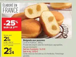 Carrefour Drive Beignets aux pommes offre