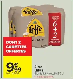 Carrefour Drive LEFFE Bière offre