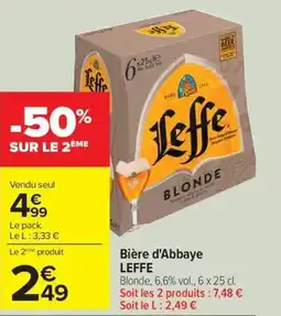 Carrefour Drive LEFFE Bière d'Abbaye offre