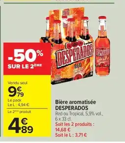 Carrefour Drive DESPERADOS Bière aromatisée offre