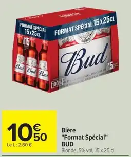 Carrefour Drive BUD Bière Format Spécial offre