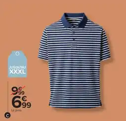 Carrefour Drive Polo structuré homme offre