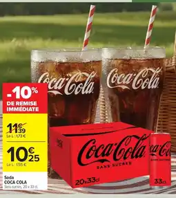 Carrefour Drive COCA COLA Soda offre