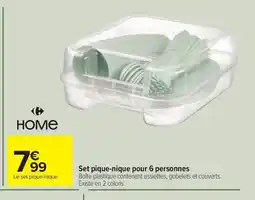 Carrefour Drive Set pique-nique pour 6 personnes offre