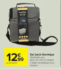 Carrefour Drive Sac lunch thermique offre