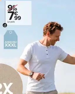 Carrefour Drive Polo homme offre