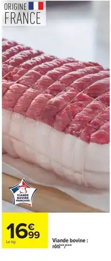 Carrefour Drive Viande bovine : rôti offre