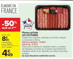 Carrefour Drive LES OCCITANES Plateau grillade offre