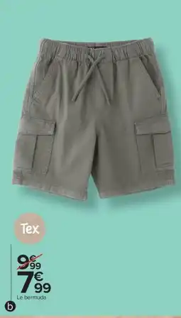 Carrefour Drive Bermuda garçon offre