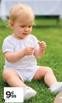 Carrefour Drive Set bébé fille offre