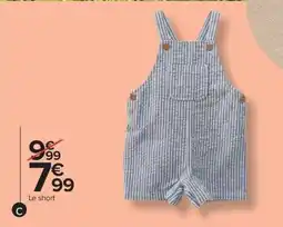 Carrefour Drive Short bébé garçon offre