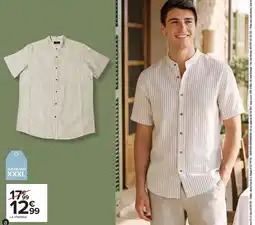 Carrefour Drive Chemise en lin homme offre