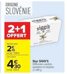Carrefour Drive SIGGI'S Skyr offre