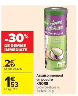 Carrefour Drive KNORR Assaisonnement en poudre offre
