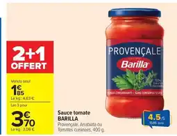 Carrefour Drive BARILLA Sauce tomate offre
