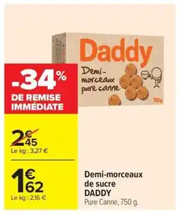 Carrefour Drive DADDY Demi- morceaux de sucre offre