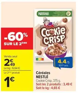 Carrefour Drive NESTLÉ Céréales NEST offre