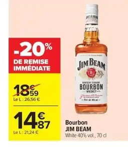 Carrefour Drive JIM BEAM Bourbon offre