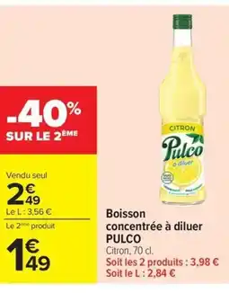 Carrefour Drive PULCO Boisson concentrée à diluer offre