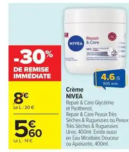 Carrefour Drive NIVEA Crème offre