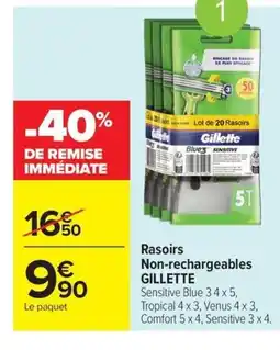 Carrefour Drive GILLETTE Rasoirs Non-rechargeables offre