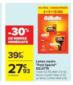 Carrefour Drive GILLETTE Lames rasoirs Pack Spécial offre