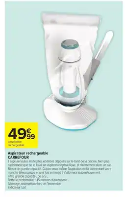 Carrefour Drive CARREFOUR Aspirateur rechargeable offre