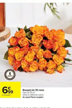 Carrefour Drive Bouquet de 30 roses offre