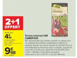 Carrefour Drive UAB CARREFOUR Terreau universel offre