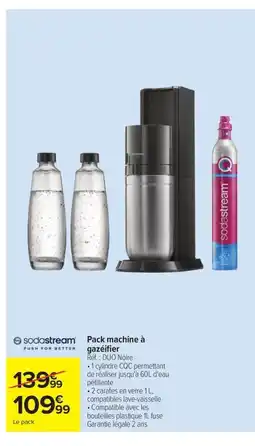 Carrefour Drive SODASTREAM Pack machine à gazéifier offre