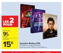 Carrefour Drive Opération Multibuy DVD offre