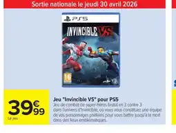 Carrefour Drive Jeu Invincible VS pour PS5 offre