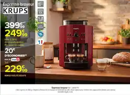 Carrefour Drive KRUPS Expresso broyeur offre