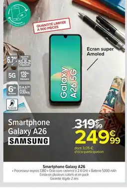 Carrefour Drive SAMSUNG Smartphone Galaxy A26 offre