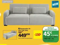 Conforama LOMOCO Banquette-lit Clic Clac Vita offre