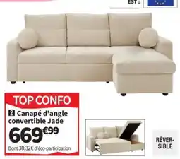Conforama Canapé d'angle convertible Jade offre