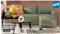 Conforama Canapé d'angle convertible Milo offre