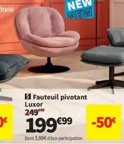 Conforama Fauteuil pivotant Luxor offre